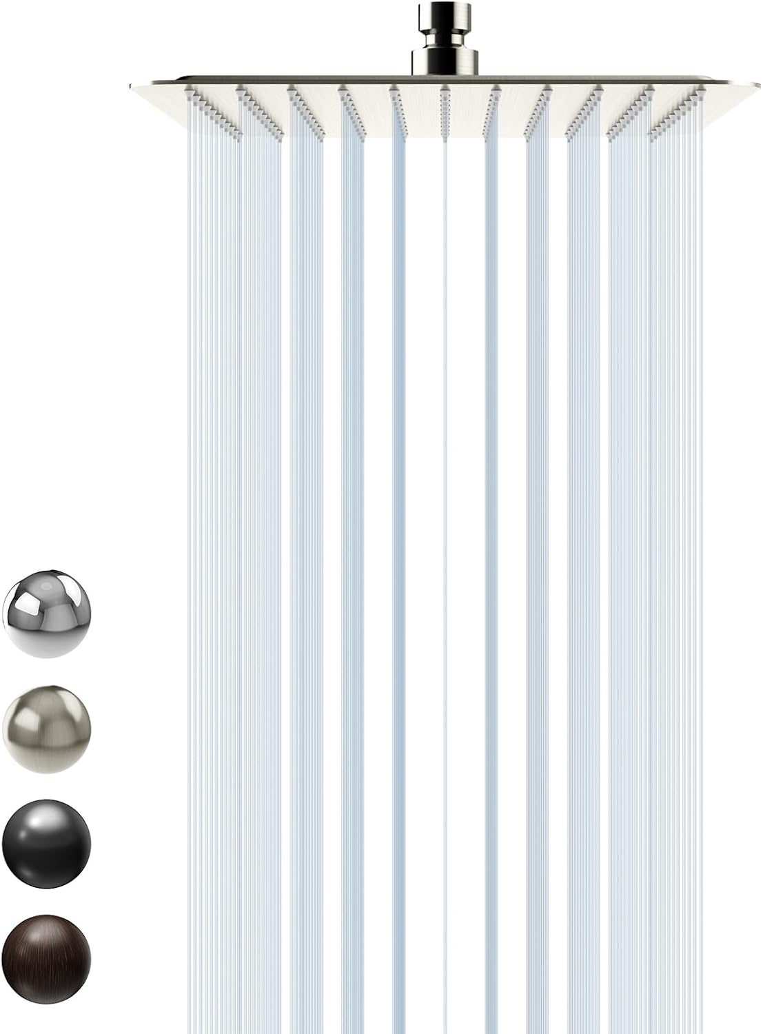 10 Inch Rain Shower Head with High Pressure and Adjustable Angles