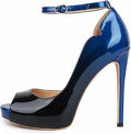 Eithy Women's Platform Pumps Thin High Heels Shoes - Elegant 12cm Heel