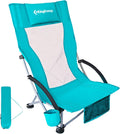 Folding Beach Chair High Back Backpack Chair - Lightweight Comfort