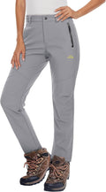 Women's Fleece Lined Waterproof Insulated Snow Ski Pants - Warm winter
