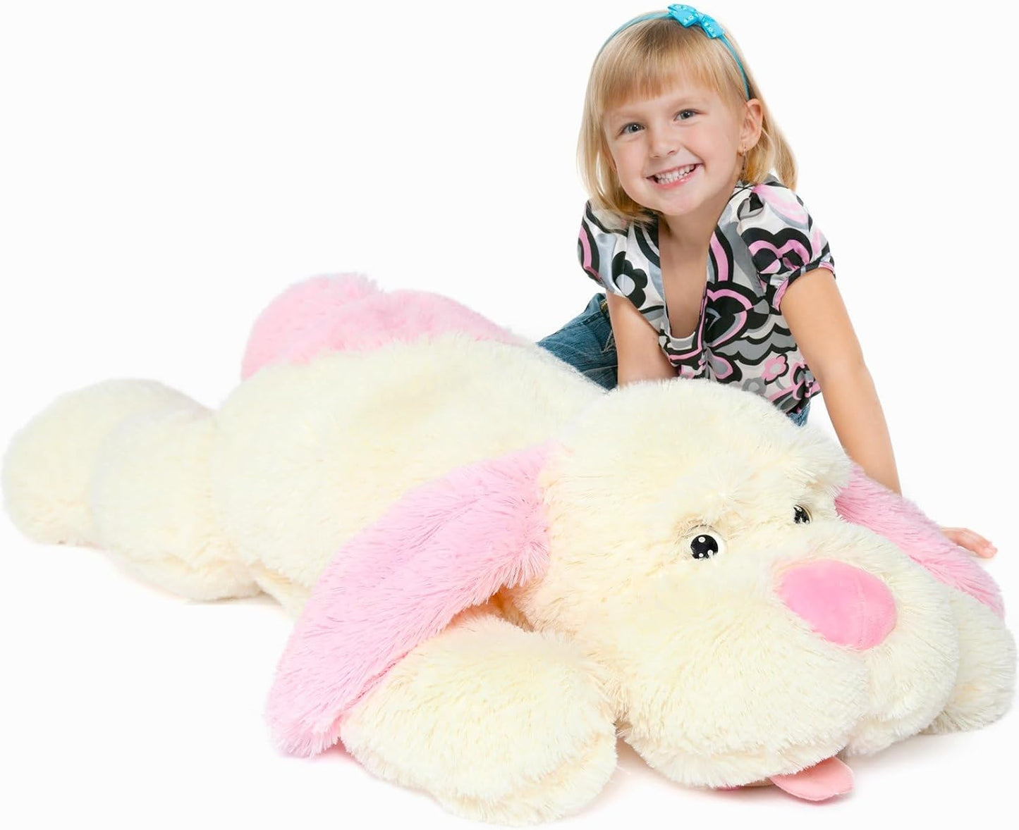 MorisMos Giant Dog Stuffed Animal - 31in Plush Puppy Pillow