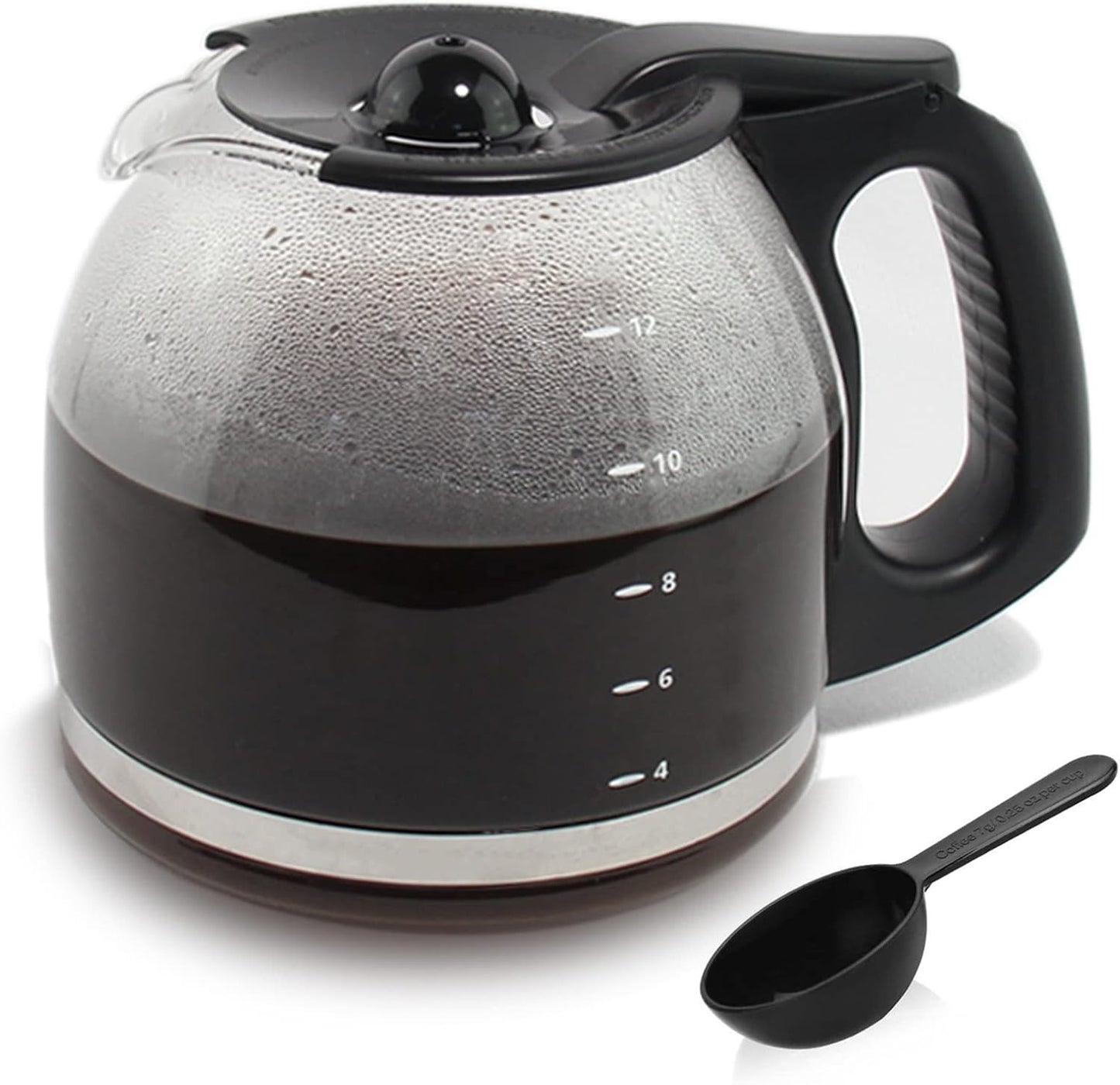 12-Cup Black Coffee Carafe - Cestlaive Brand, Perfect Fit for Mr. Coffee Maker