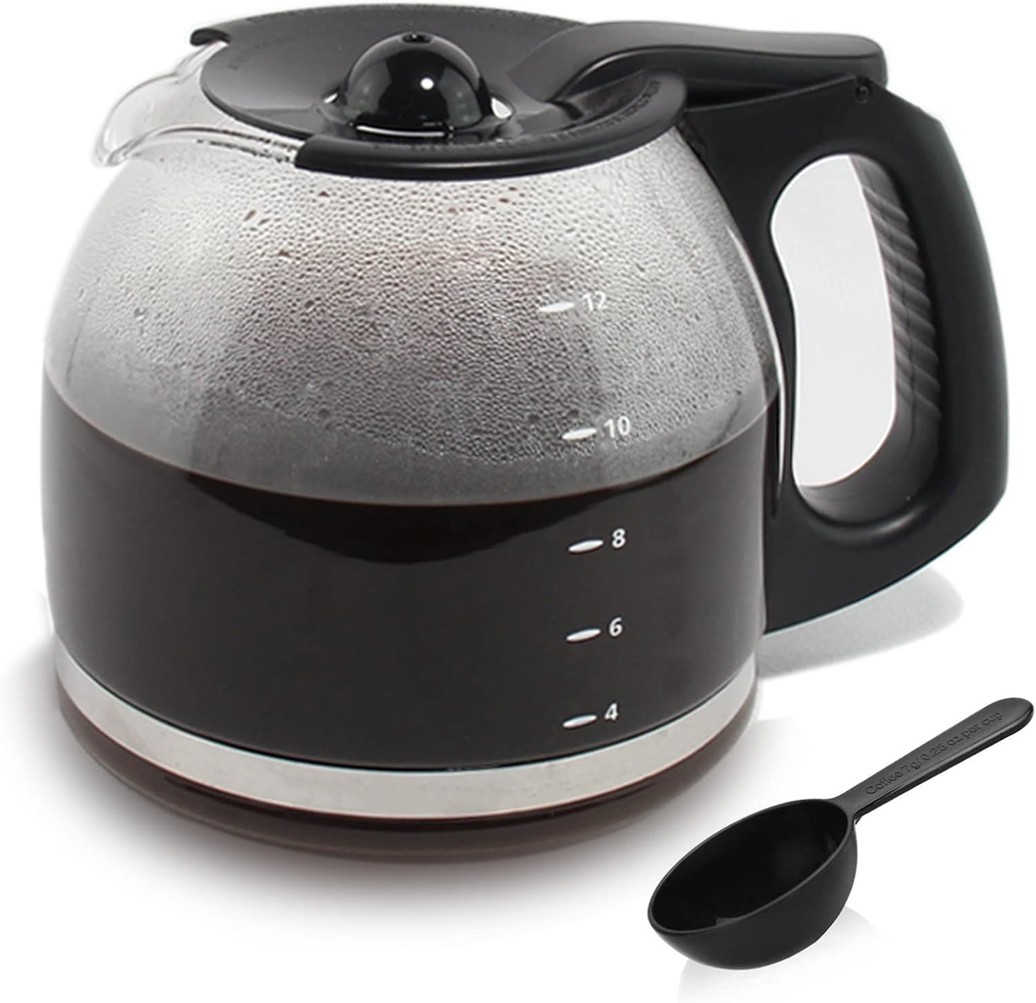 12-Cup Black Coffee Carafe - Cestlaive Brand, Perfect Fit for Mr. Coffee Maker