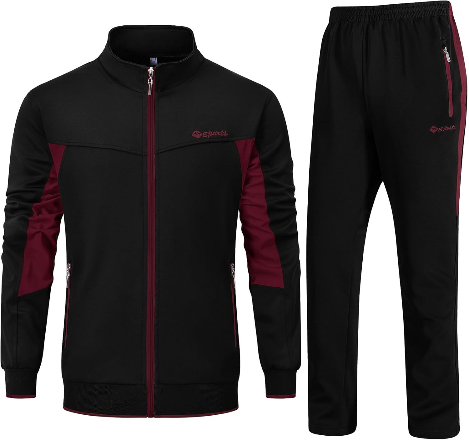 Rdruko Men's Tracksuit Sweatsuits for Gym and Activewear