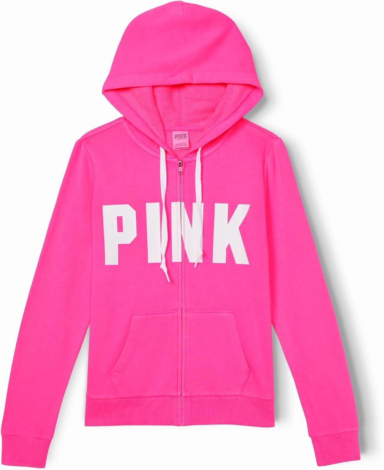 Victoria's Secret PINK Logo Full Zip-up Sweatshirt for Comfort