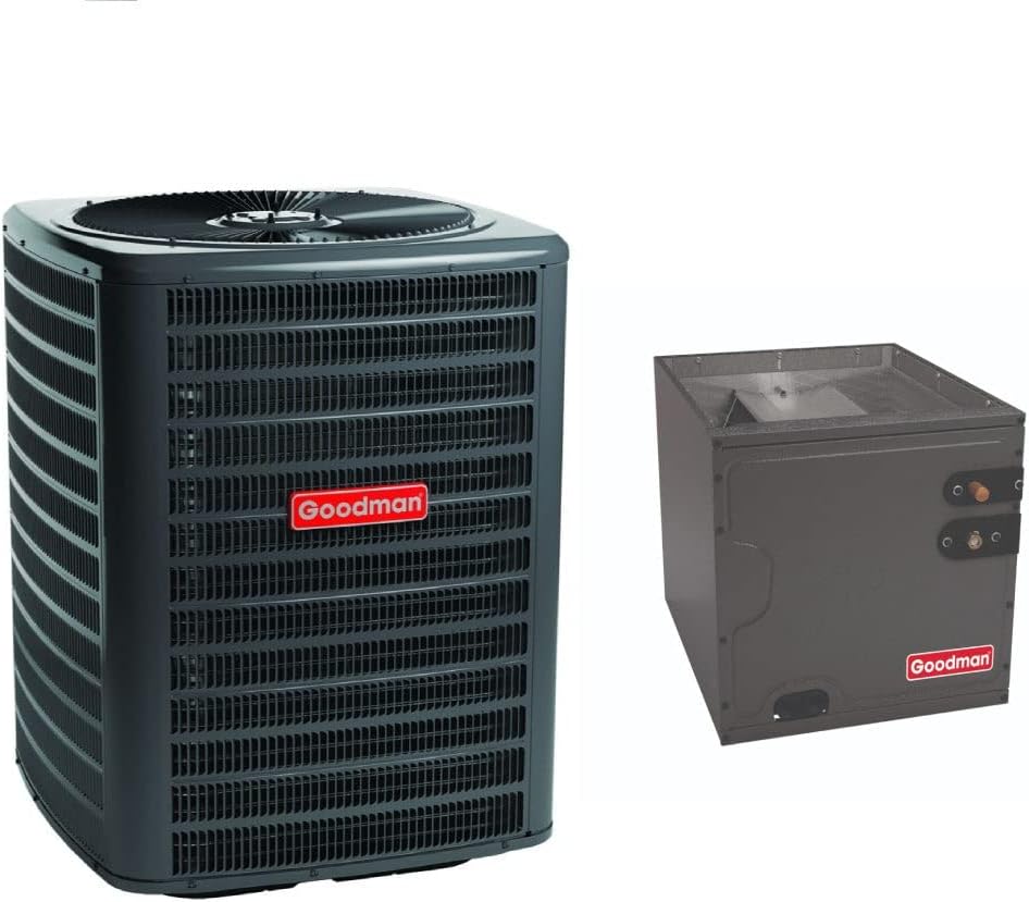 Efficient 2.5 Ton Goodman Air Conditioner System | Upflow/Downflow | 14.3 SEER