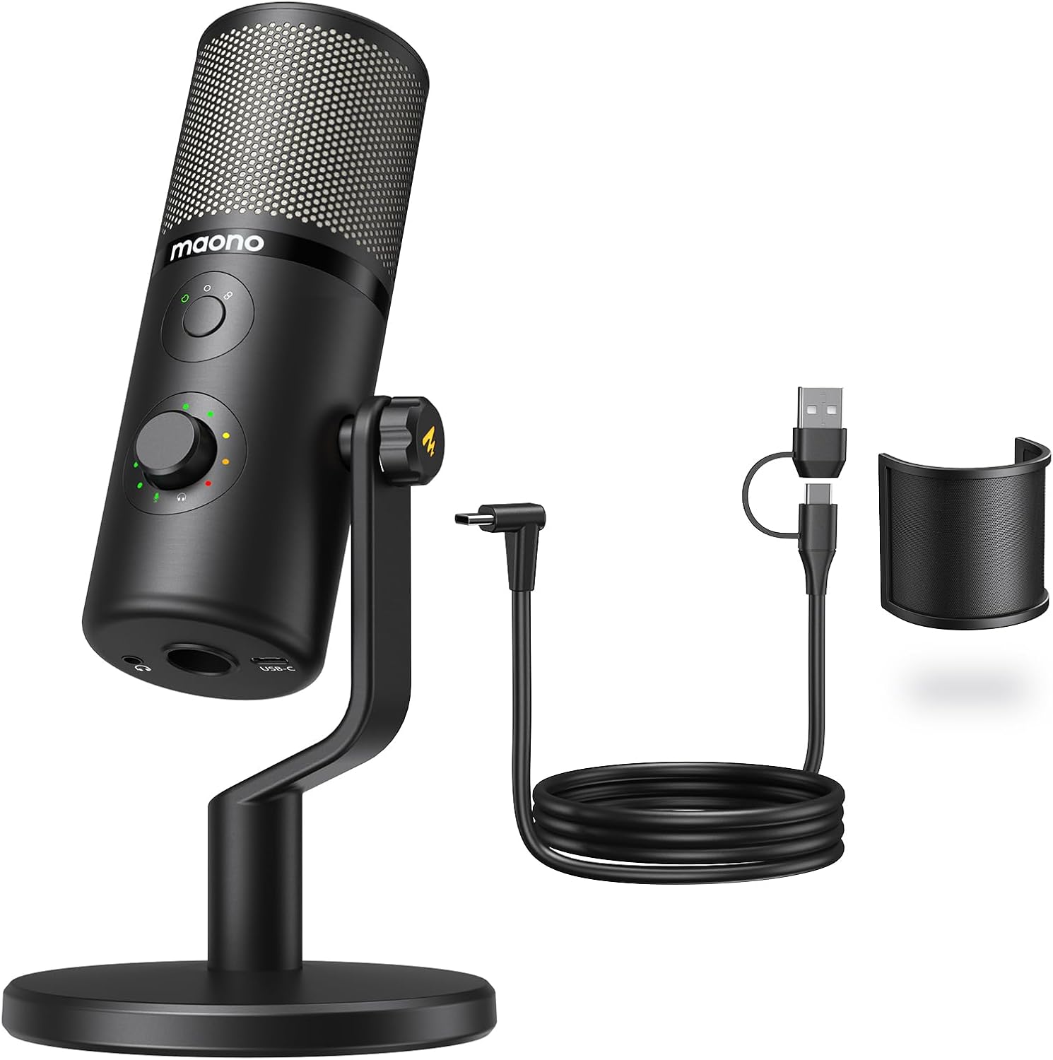 MAONO USB Microphone for Gaming Streaming and Podcasting