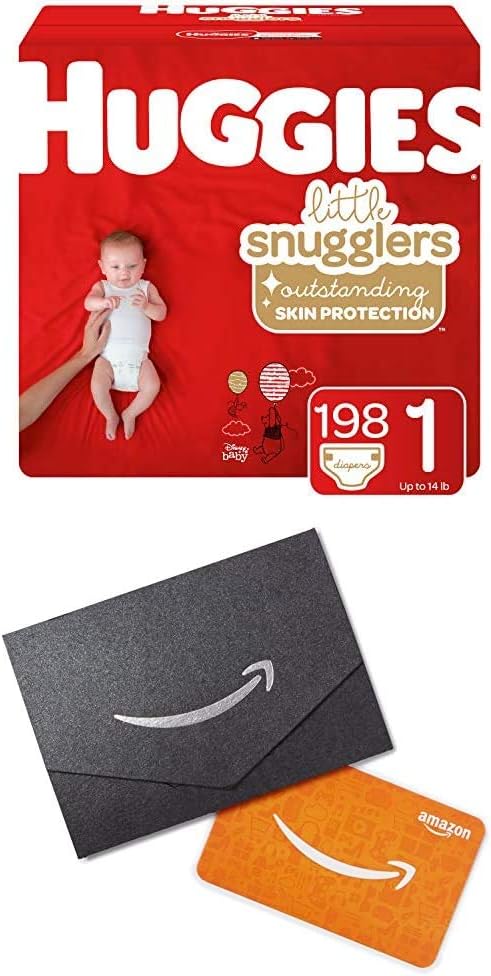 Huggies Little Snugglers Size 1 Diapers: 1 Month Supply + Gift Card