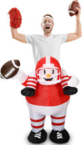 Inflatable Christmas Costume Adult Ride-On Snowman - Funny Holiday