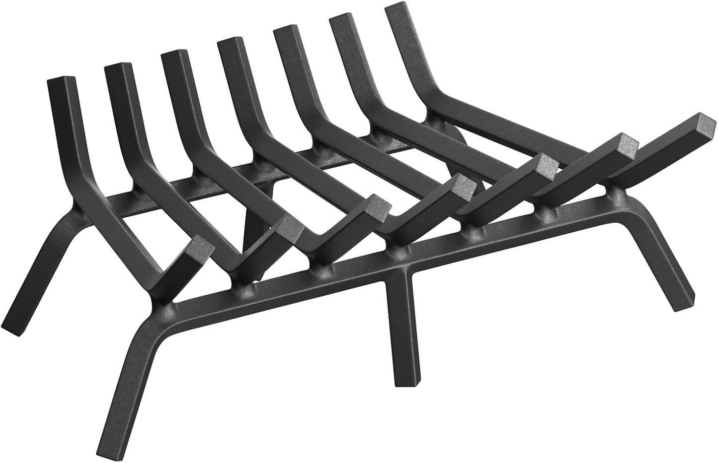 Mr IRONSTONE 24 inch Fireplace Grate for Indoor and Outdoor Use