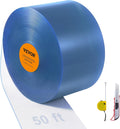 VEVOR Strip Curtain 50 ft x 8 in Clear PVC Roll - Durable, All-Weather