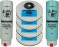 JFJ Combo Pack: 4 Buffing Pads and 2 Polish Compounds - Repair Kit