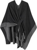 Moss Rose Women's Shawl Wrap Poncho for Fall and Winter Wear
