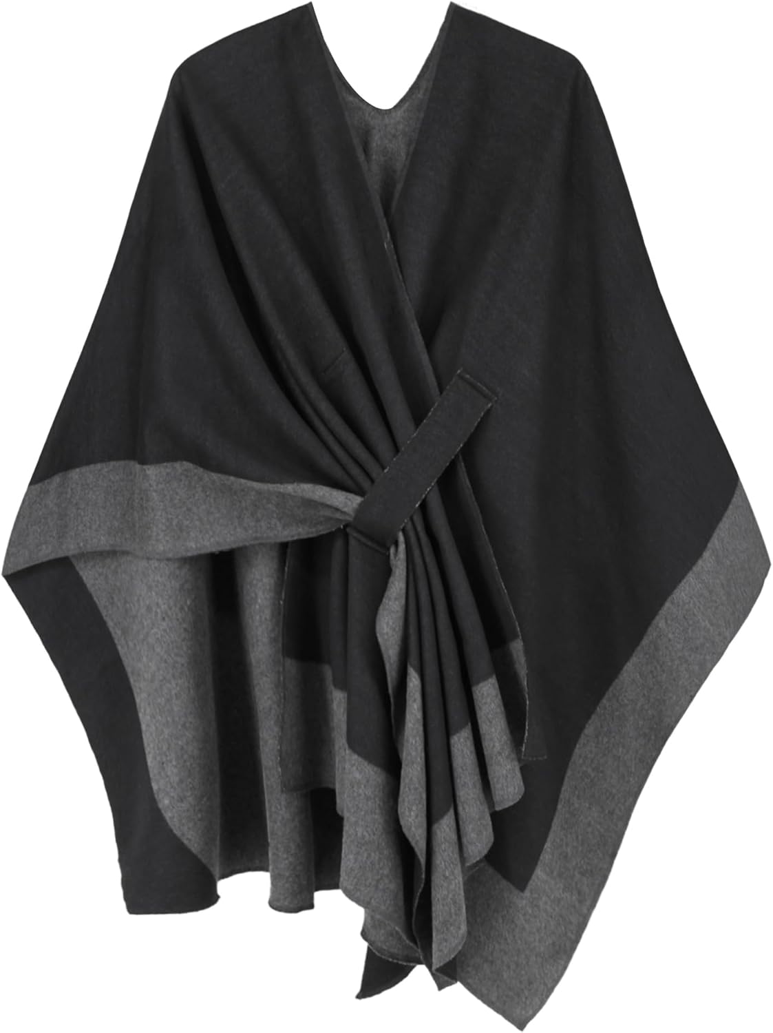 Moss Rose Women's Shawl Wrap Poncho for Fall and Winter Wear