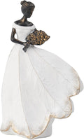Fairy Statue Leaf Angel Girl Garden Figurine - Elegant Garden Accent