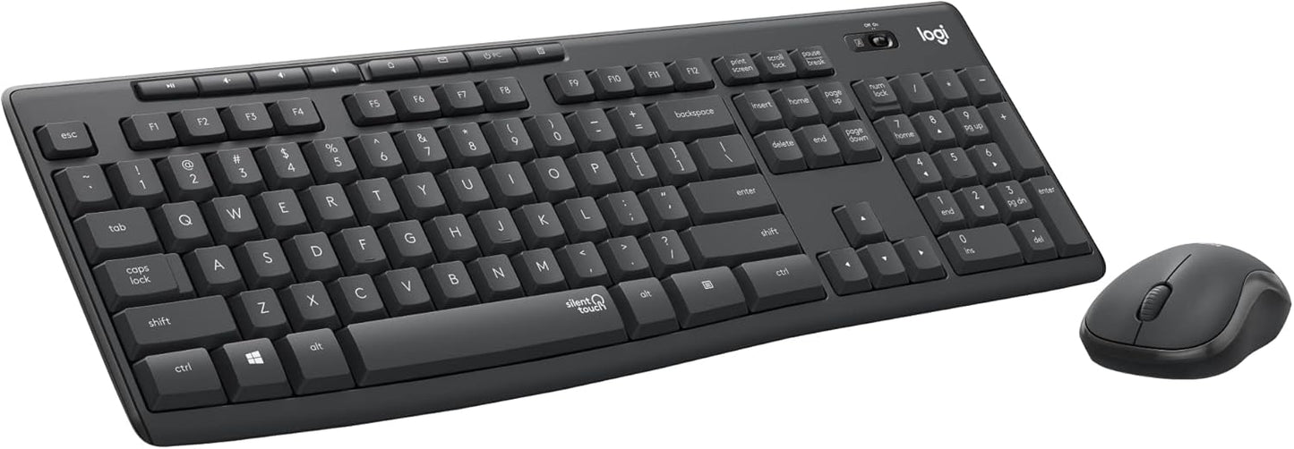 Logitech MK295 Wireless Mouse & Keyboard Combo for Quiet Work