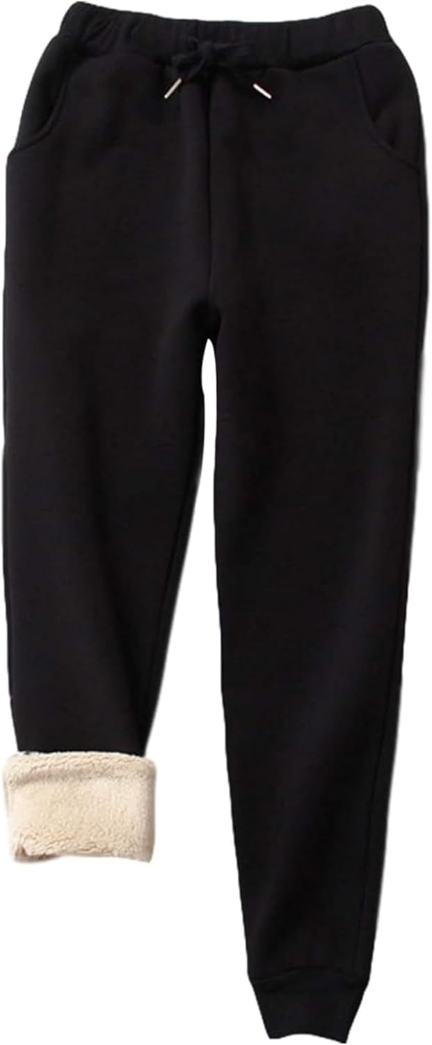 Yeokou Warm Sweatpants for Women - Fleece Lined Jogger Pants