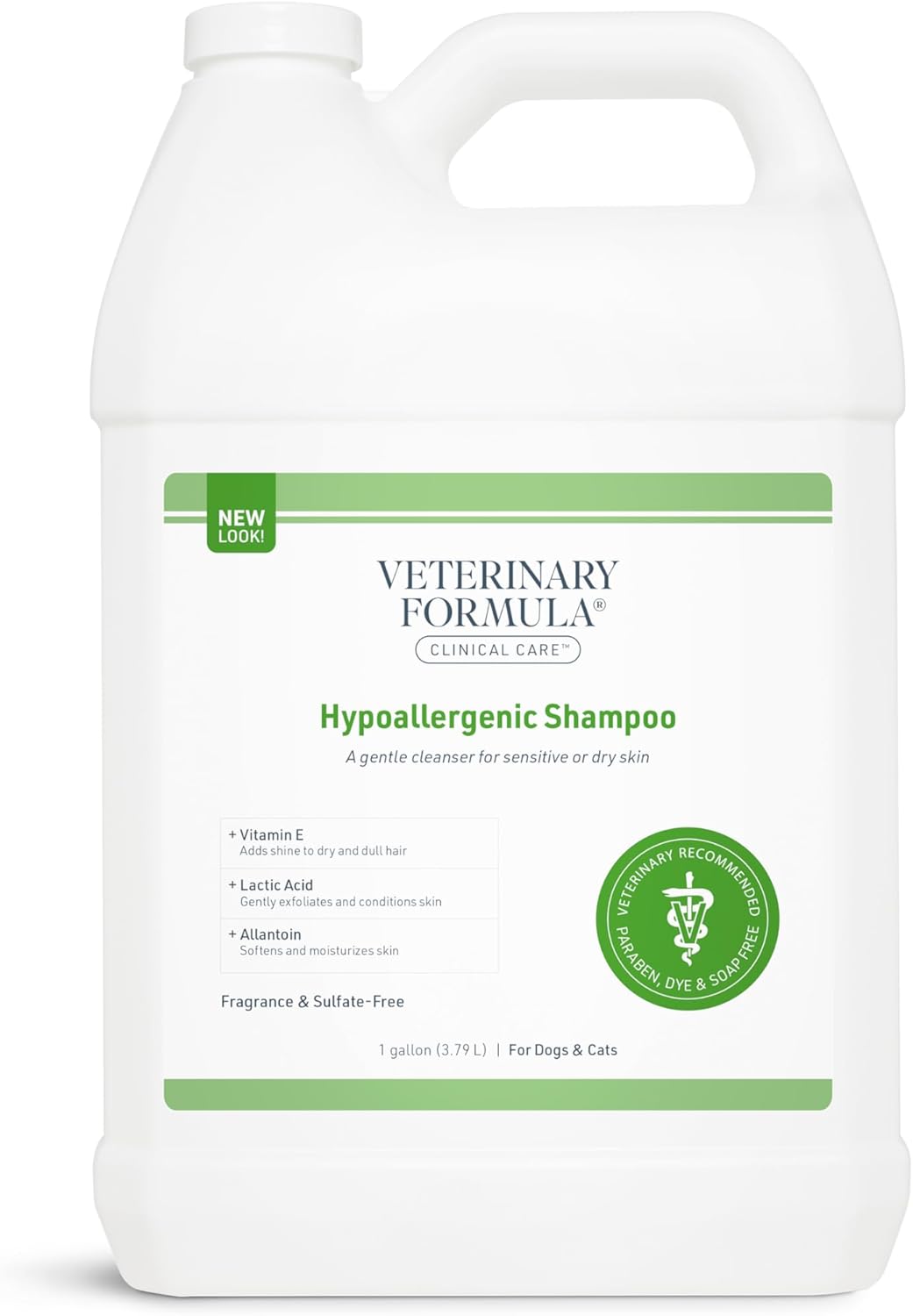 Veterinary Formula Hypoallergenic Shampoo for Dogs and Cats 128 oz