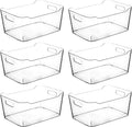 Clear Plastic Storage Bins Pantry and Fridge Organizers - Large Set