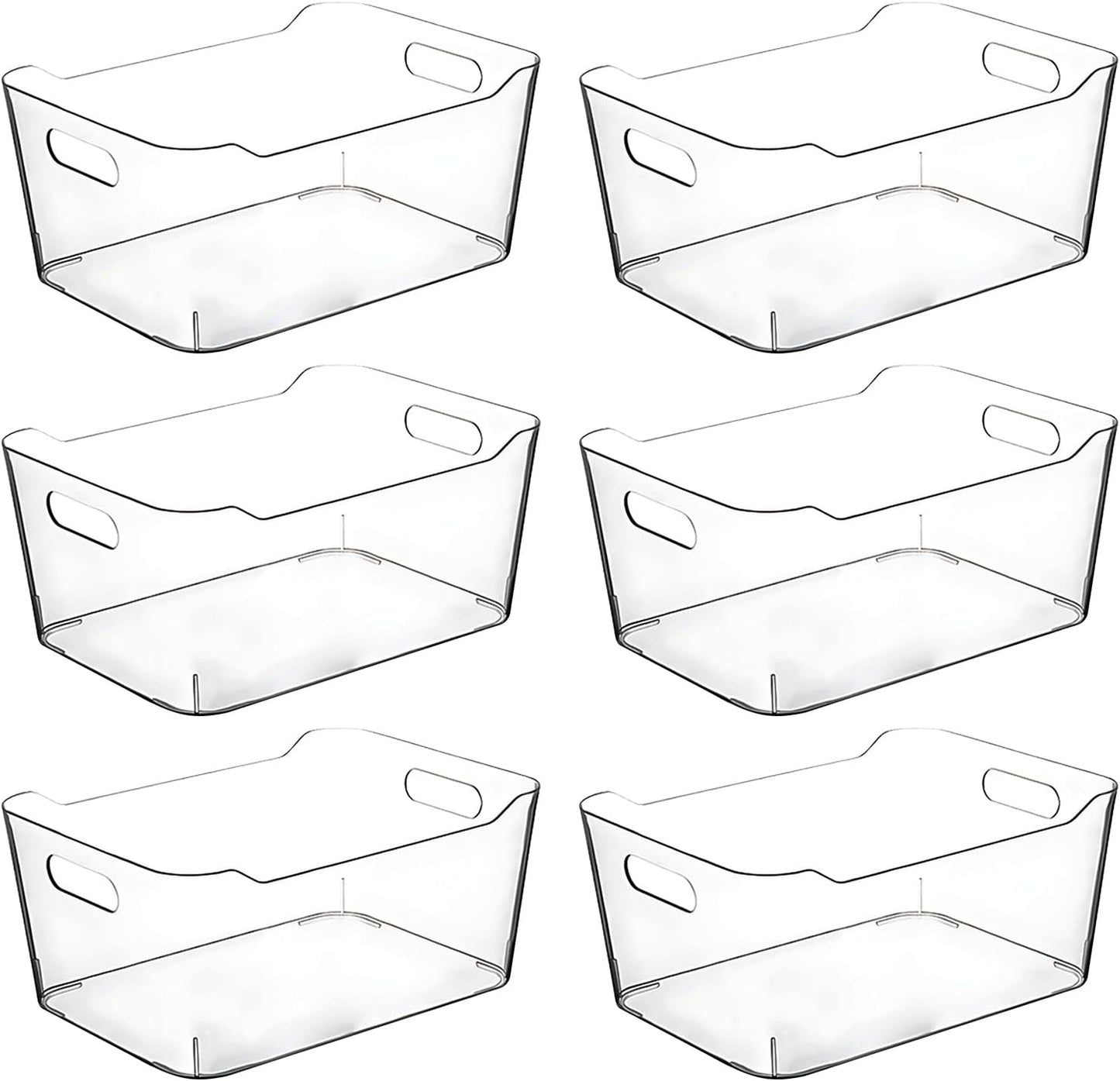 Clear Plastic Storage Bins for Home Organization and Storage