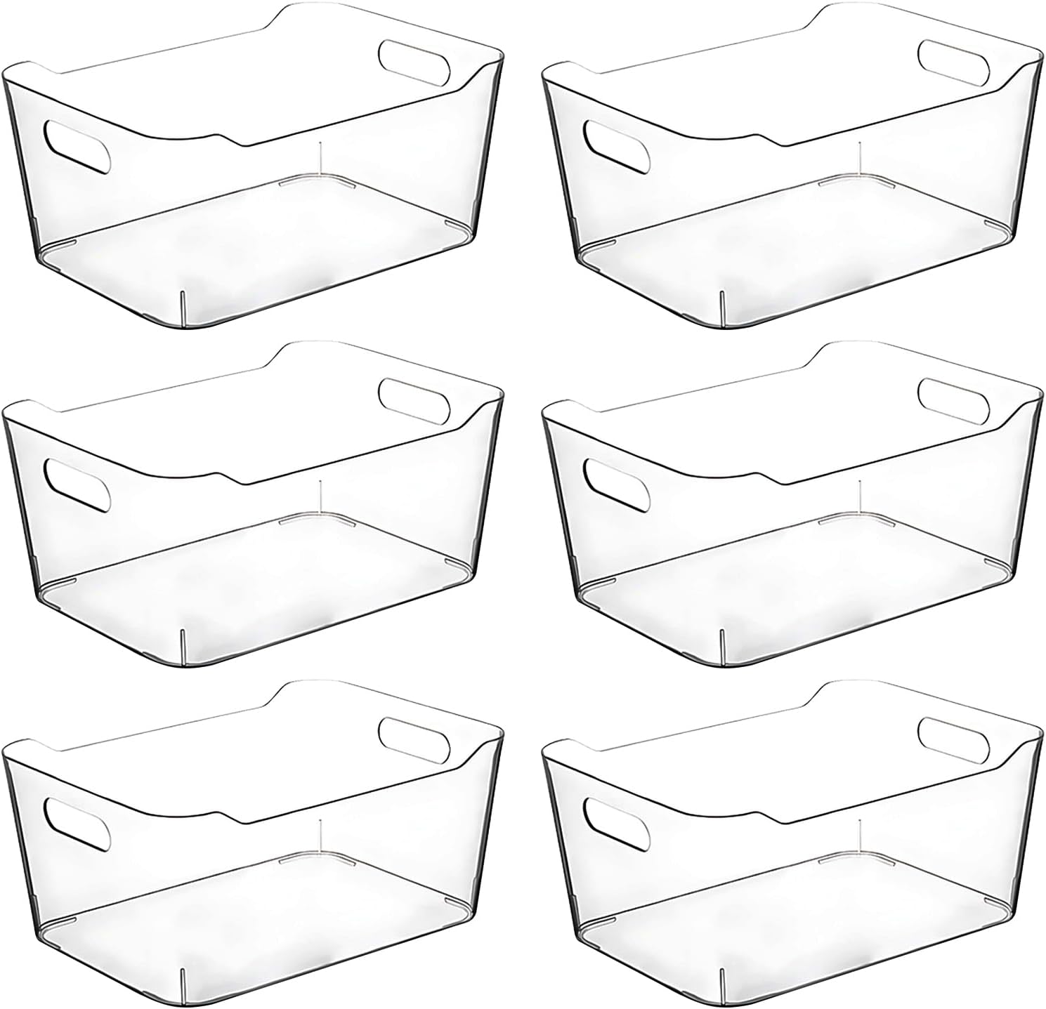Clear Plastic Storage Bins for Home Organization and Storage