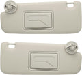 Driver Left & Passenger Right Side Sun Visor Replacement - Gray