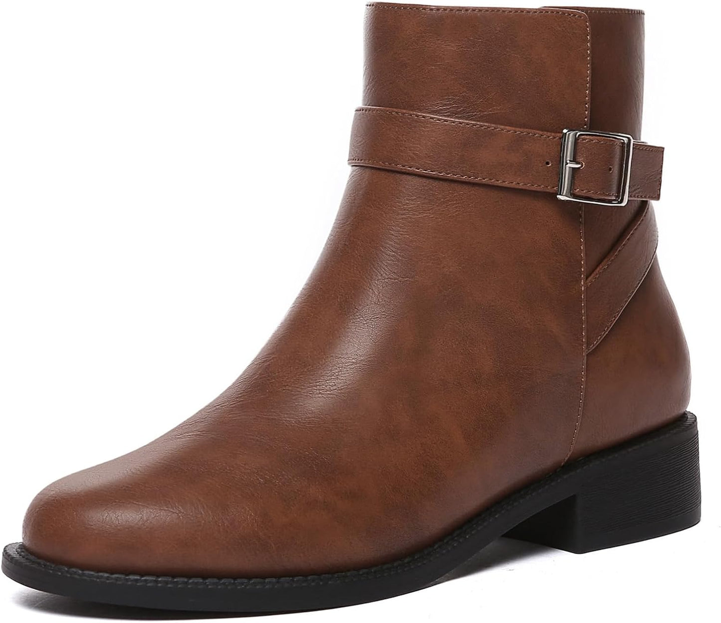 Stylish Ankle Boots for Women with Chunky Low Heel Design
