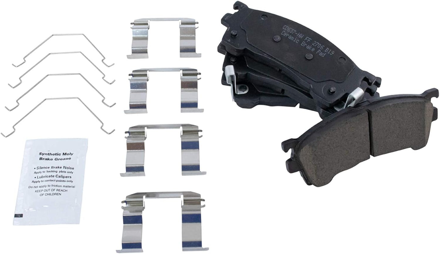TRQ Front Brake Pads Ceramic for 1993-2002 Ford and Mazda Cars