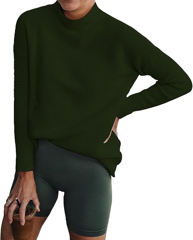 Cozy Long Sleeve Turtleneck Sweater for Women - Fashionable Style
