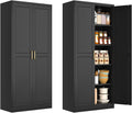 71 Inch Tall Metal Pantry Cabinet for Stylish Kitchen Storage