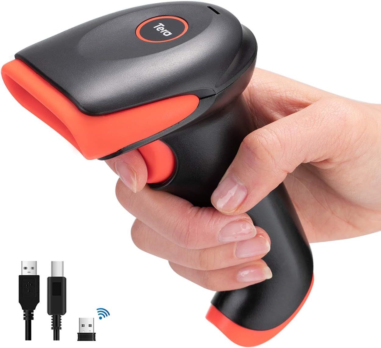 Tera Pro Wireless 2D QR Barcode Scanner with Vibration Alert