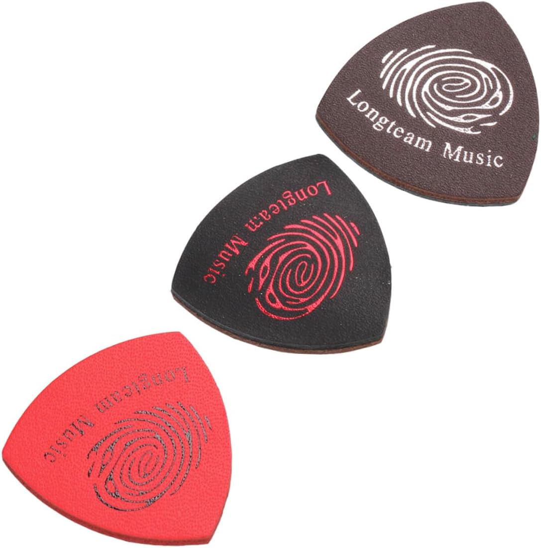 Premium Leather Guitar Picks Set - Versatile for Acoustic & More