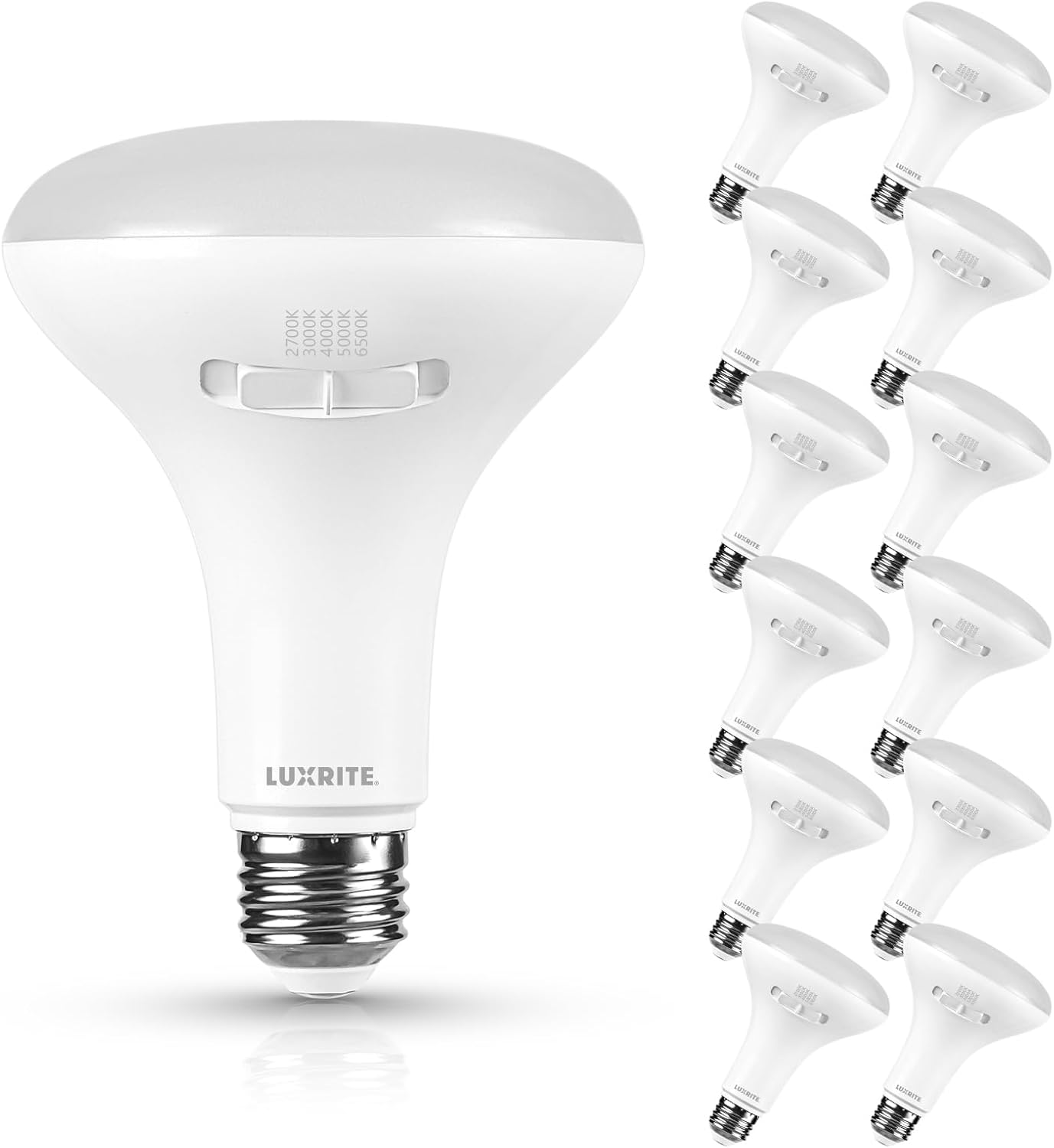 LUXRITE BR30 LED Light Bulb - 5CCT Dimmable Energy Saver