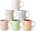 17 OZ Coffee Mugs Set of 6 - Modern Glazed Ceramic Mugs for Coffee
