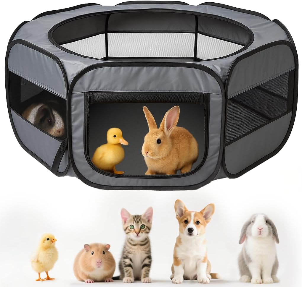 UWE Large Small Animal Playpen for Rabbits and Kittens