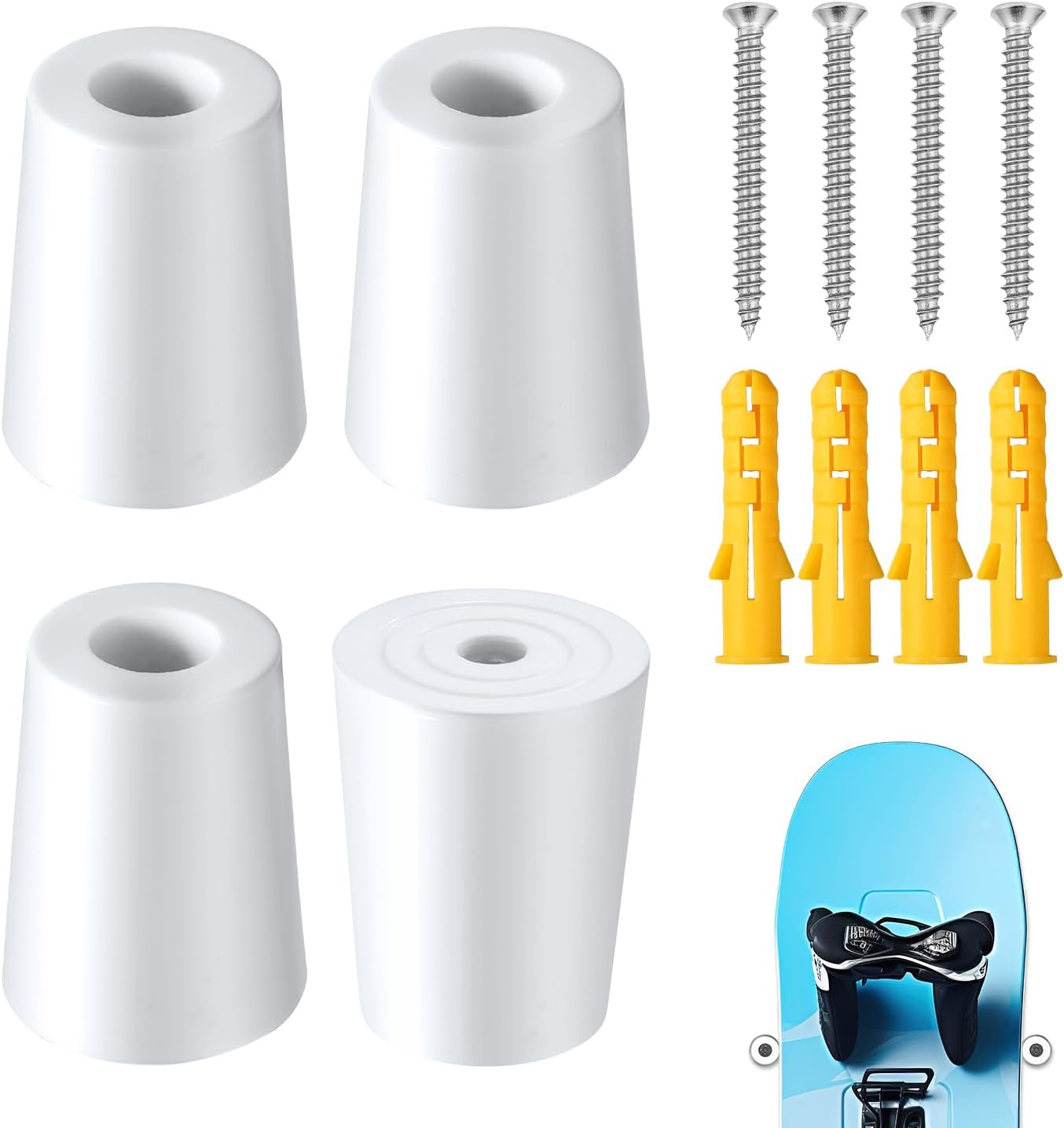 Vertical Ski Hanger Set - Safe & Stylish Storage!