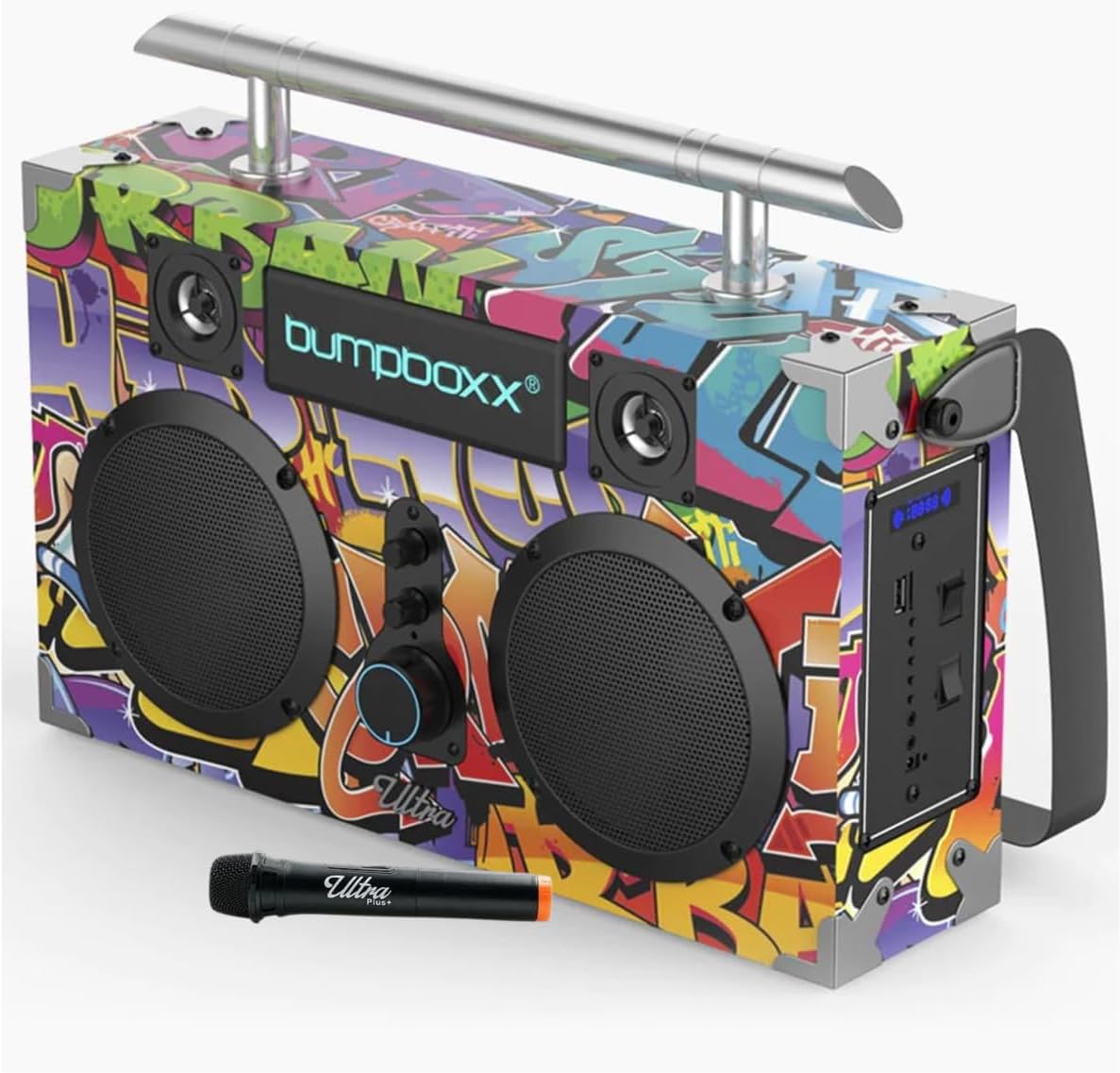Bumpboxx Bluetooth Boombox Ultra Plus - Retro Party Speaker