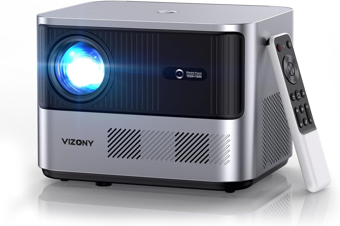 VIZONY FHD 1080P Projector: 4K Support, WiFi, Bluetooth, Perfect for Home Movies!