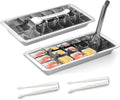 18-Slot Stainless Steel Ice Cube Trays - Heavy Duty Lever Release