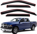 Wind Deflector Visor for Ram Crew & Mega Cab - Smoke 4-Pcs