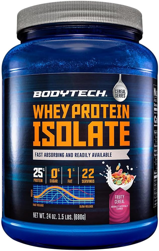 BODYTECH Whey Protein Isolate Powder for Muscle Growth & Recovery