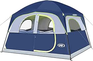 UNP 6 Person Waterproof Camping Tent - Easy Setup & Durable