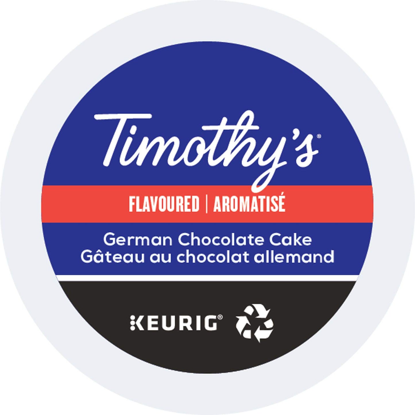 Timothy's German Chocolate Cake Coffee Pods for Delicious Flavor