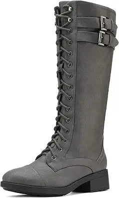DREAM PAIRS Women's Pu Knee High Riding Combat Boots Review