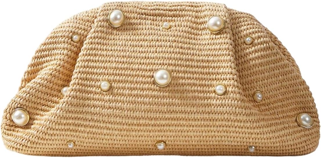 Elegant Faux PU Leather Clutch Bag for Women - QWINEE Dumpling