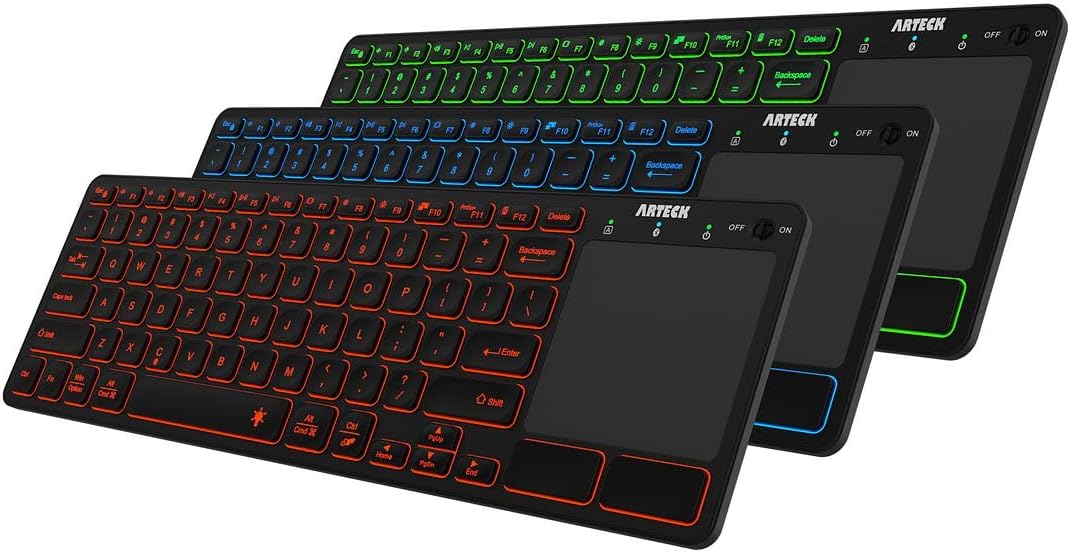 Arteck Backlit Bluetooth TV Keyboard - Easy Media Control