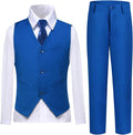 Boys Vest Set Formal Dress Suits Wedding Outfit for Kids - 4-Piece