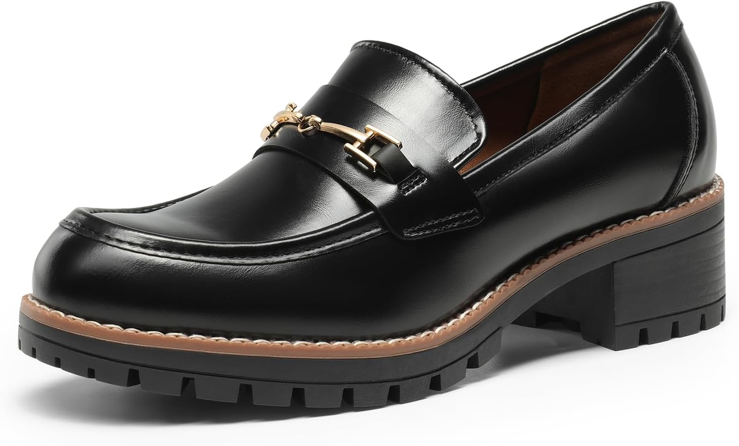DREAM PAIRS Women's Chunky Loafers for Stylish Comfort
