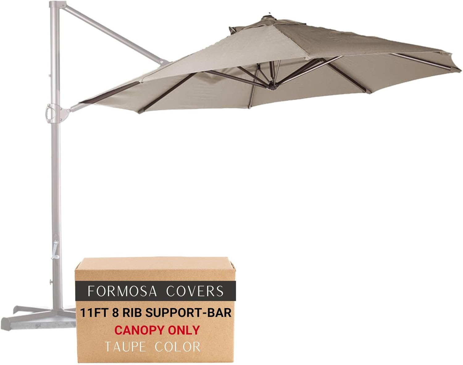 Formosa Covers 11 Foot Cantilever Umbrella Replacement Canopy