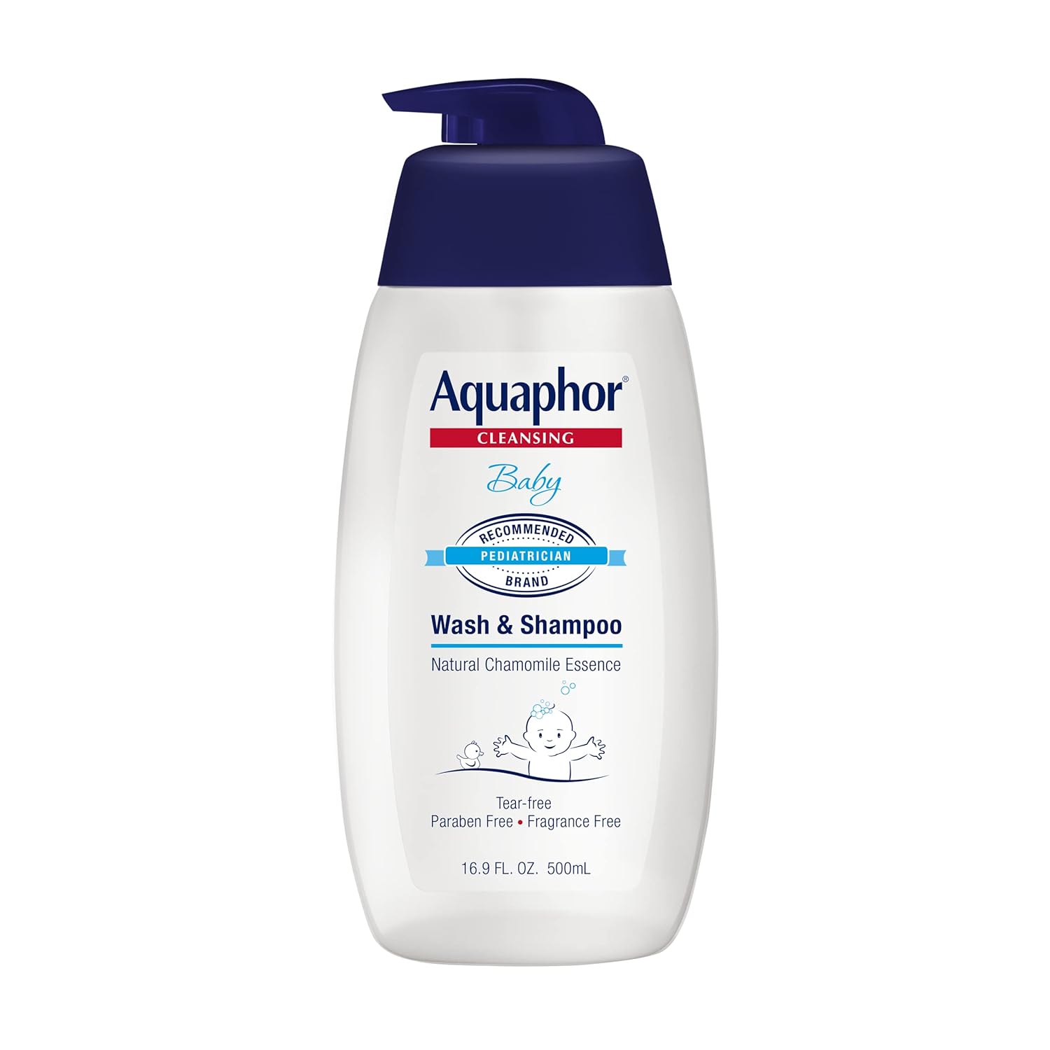 Aquaphor Baby Wash & Shampoo - Gentle 2-in-1 for Sensitive Skin -16.9oz
